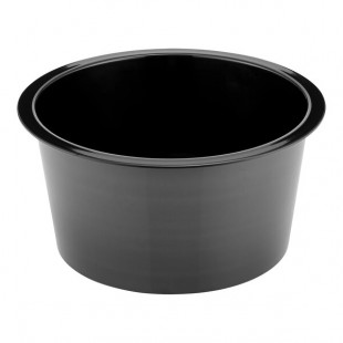 Dalebrook from Global Tableware Collective 104 oz. Black Melamine Barrel Display Bowl Insert