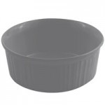 Bon Chef 2307 2.5 Qt. Smoke Gray Sandstone Finish Cast Aluminum Trellis Bowl