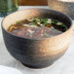 10 Strawberry Street NAG-6BWL Whittier Nagoya 32 oz. Stoneware Rice Bowl - 12/Case