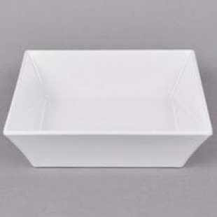 GET ML-248-W 5.7 Qt. White Siciliano Square Bowl