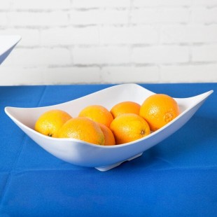 GET ML-219-W San Michele White 1.9 Qt. Flare Bowl - 3/Case