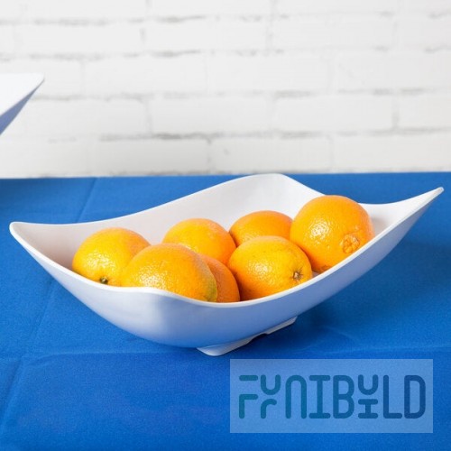 GET ML-219-W San Michele White 1.9 Qt. Flare Bowl - 3/Case