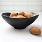 Elite Global Solutions M138OVB Organic Bowls Black Oval 3.25 Qt. Bowl