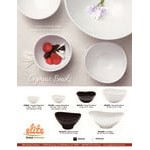 Elite Global Solutions M138OVB Organic Bowls Black Oval 3.25 Qt. Bowl