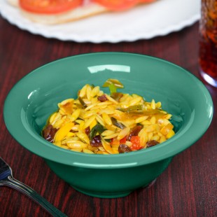 GET B-105-FG Diamond Mardi Gras 10 oz. Rainforest Green Melamine Bowl - 48/Case