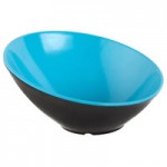 GET B-789-BL/BK Brasilia 1.1 Qt. Blue and Black Slanted Melamine Bowl - 6/Case GET B-789-BL/BK Brasilia 1.1 Qt. Blue and Black Slanted Melamine Bowl - 6/Case