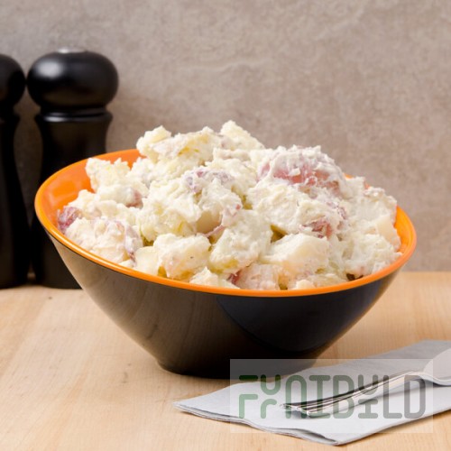 GET B-792-OR/BK Brasilia 24 oz. Orange and Black Slanted Melamine Bowl