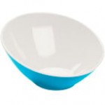 GET B-792-OR/BK Brasilia 24 oz. Orange and Black Slanted Melamine Bowl