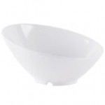 GET B-792-OR/BK Brasilia 24 oz. Orange and Black Slanted Melamine Bowl