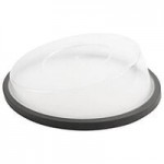 GET B-792-OR/BK Brasilia 24 oz. Orange and Black Slanted Melamine Bowl