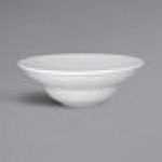 RAK Porcelain Charm 16.25 oz. Bright White Embossed Wide Rim Round Extra Deep Porcelain Plate - 6/Case RAK Porcelain Charm 16.25 oz. Bright White Embossed Wide Rim Round Extra Deep Porcelain Plate - 6/Case