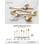 Zwiesel Fortessa Arezzo Brushed Gold 9 1/4 Zwiesel Fortessa Arezzo Brushed Gold 9 1/4