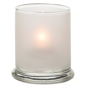 Hollowick 6147SC Satin Crystal Glass Votive Column Hollowick 6147SC Satin Crystal Glass Votive Column
