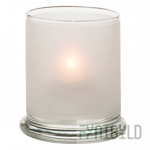 Hollowick 6147SC Satin Crystal Glass Votive Column