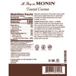 Monin Premium Toasted Coconut Flavoring Syrup 750 mL