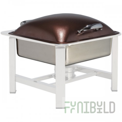 Bon Chef 20313-LEATHER Powerline Leather 8 Qt. Square Induction Chafer