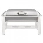 Bon Chef 20313-LEATHER Powerline Leather 8 Qt. Square Induction Chafer