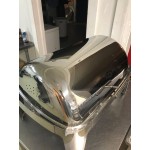 Acopa Supreme 8 Qt. Full Size Chrome Accent Roll Top Chafer