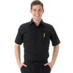 Henry Segal Men's Customizable White Short Sleeve Dress Shirt - L