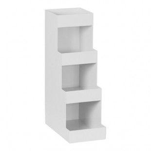 Cal-Mil Classic White 4-Tier Plastic Condiment Organizer