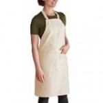 Intedge Kelly Green Adjustable Poly-Cotton Bib Apron with 2 Pockets - 32 Intedge Kelly Green Adjustable Poly-Cotton Bib Apron with 2 Pockets - 32