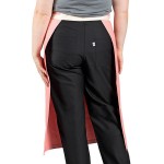 Uncommon Chef 3119 Coral Pink Customizable 100% Cotton Canvas Marvel Bistro Apron with Natural Webbing and 1 Pocket - 33