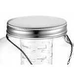 Acopa 2 Gallon Mason Jar Glass Beverage Dispenser with Infusion Chamber, Chalkboard Sign, and Metal Stand