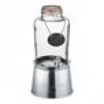 Acopa 2 Gallon Mason Jar Glass Beverage Dispenser with Infusion Chamber, Chalkboard Sign, and Metal Stand