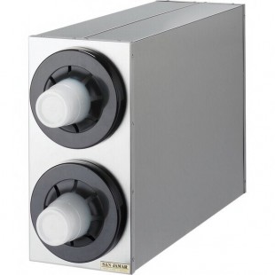 San Jamar C2852 Sentry Stainless Steel 2-Slot Vertical 8 - 44 oz. Countertop Cup Dispenser Cabinet San Jamar C2852 Sentry Stainless Steel 2-Slot Vertical 8 - 44 oz. Countertop Cup Dispenser Cabinet
