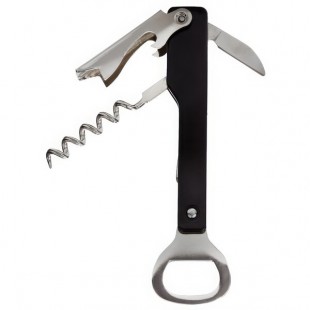 Franmara 2018-01 Wine Steward's Waiter's Customizable Corkscrew with Black Handle