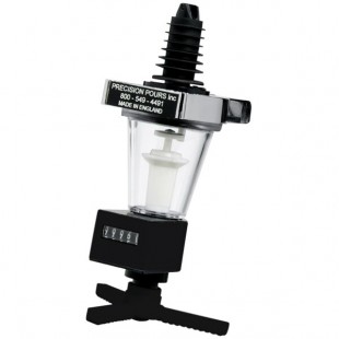 Precision Pours 7/8 oz MM Rack & Pour 0.875 oz. Measured Liquor Pourer Head with Shot-Counting Meter for Bottle Rack Systems Precision Pours 7/8 oz MM Rack & Pour 0.875 oz. Measured Liquor Pourer Head with Shot-Counting Meter for Bottle Rack Systems
