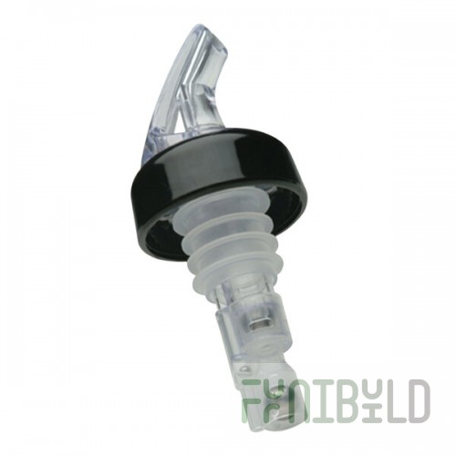 Precision Pours 118 CL C 1.125 oz. Crystal Clear Measured Liquor Pourer with Collar - 12/Pack