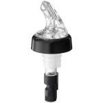 Choice 0.625 oz. 3-Ball Measured Liquor Pourer with Collar - 12/Pack