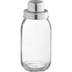 Acopa 25 oz. 3-Piece Glass Mason Jar Cocktail Shaker