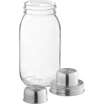 Acopa 25 oz. 3-Piece Glass Mason Jar Cocktail Shaker
