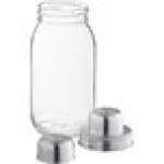 Acopa 25 oz. 3-Piece Glass Mason Jar Cocktail Shaker