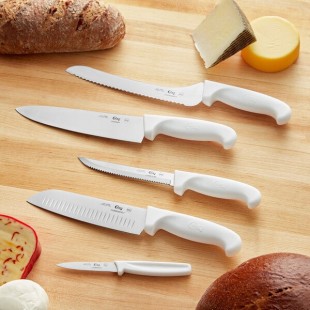 Choice Essential 5-Piece Knife Set with White Handles Choice Essential 5-Piece Knife Set with White Handles