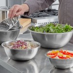 Choice Standard Stainless Steel Mixing Bowl Set - 5/Set Choice Standard Stainless Steel Mixing Bowl Set - 5/Set