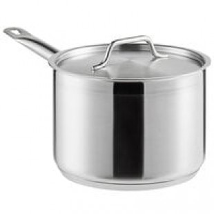Vigor SS1 Series 3.5 Qt. Stainless Steel Sauce Pan with Aluminum-Clad Bottom and Cover Vigor SS1 Series 3.5 Qt. Stainless Steel Sauce Pan with Aluminum-Clad Bottom and Cover