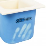 Carlisle CM1103C1402 Coldmaster CoolCheck 1/3 Size White Divided Cold ABS Plastic Food Pan - 6 Carlisle CM1103C1402 Coldmaster CoolCheck 1/3 Size White Divided Cold ABS Plastic Food Pan - 6