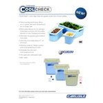 Carlisle CM1103C1402 Coldmaster CoolCheck 1/3 Size White Divided Cold ABS Plastic Food Pan - 6 Carlisle CM1103C1402 Coldmaster CoolCheck 1/3 Size White Divided Cold ABS Plastic Food Pan - 6