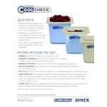 Carlisle CM1103C1402 Coldmaster CoolCheck 1/3 Size White Divided Cold ABS Plastic Food Pan - 6 Carlisle CM1103C1402 Coldmaster CoolCheck 1/3 Size White Divided Cold ABS Plastic Food Pan - 6