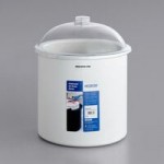 Carlisle CM1103C1402 Coldmaster CoolCheck 1/3 Size White Divided Cold ABS Plastic Food Pan - 6 Carlisle CM1103C1402 Coldmaster CoolCheck 1/3 Size White Divided Cold ABS Plastic Food Pan - 6