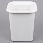 Carlisle CM1103C1402 Coldmaster CoolCheck 1/3 Size White Divided Cold ABS Plastic Food Pan - 6 Carlisle CM1103C1402 Coldmaster CoolCheck 1/3 Size White Divided Cold ABS Plastic Food Pan - 6