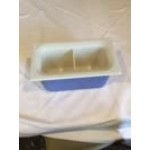 Carlisle CM1103C1402 Coldmaster CoolCheck 1/3 Size White Divided Cold ABS Plastic Food Pan - 6 Carlisle CM1103C1402 Coldmaster CoolCheck 1/3 Size White Divided Cold ABS Plastic Food Pan - 6