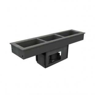 Delfield 8169-EFNP Narrow Three Pan Drop In LiquiTec Refrigerated Cold Food Well Delfield 8169-EFNP Narrow Three Pan Drop In LiquiTec Refrigerated Cold Food Well