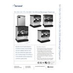 Servend 2706295 SV-250 10 Valve Sanitary Lever Countertop Ice/Beverage Dispenser with 250 lb. Ice Storage