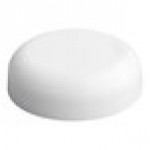 58/400 White Continuous Thread Dome Lid with Foam Liner - 1,050/Case 58/400 White Continuous Thread Dome Lid with Foam Liner - 1,050/Case