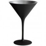 Stolzle Glisten from Global Tableware Collective 8.5 oz. Matte Black/Silver Martini Glass - 6/Case Stolzle Glisten from Global Tableware Collective 8.5 oz. Matte Black/Silver Martini Glass - 6/Case