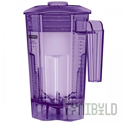 Waring CAC139-10 Torq 2.0 48 oz. Purple Copolyester Blender Jar with Lid and Blade Assembly
